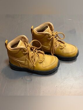 Nike Manoa LTR Kids Boots Wheat Gold Tan Leather High Top Toddler 12C